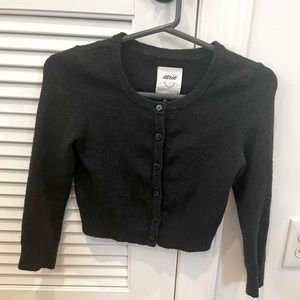 Aerie soft black colored cardigan, small